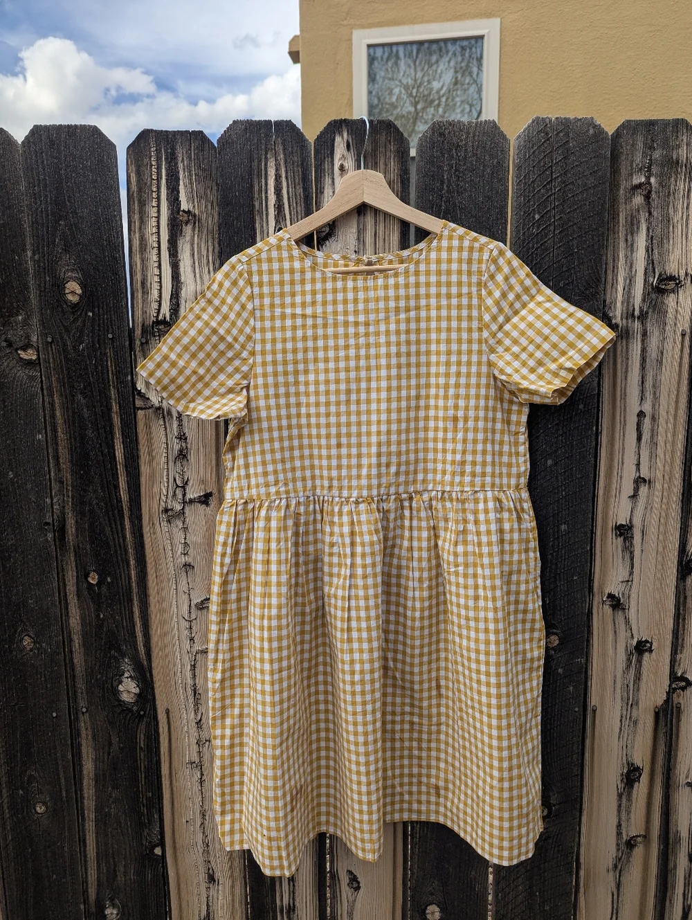 $95 - Tradlands Yellow Gingham Nico and Remi dress - size S - Picture 1 of 4